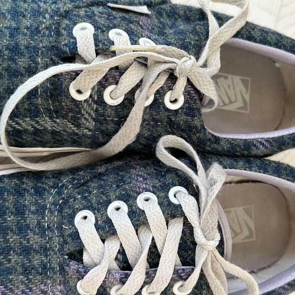 Van's Plaid Tweed Houndstooth Era Sneaker Shoes Blue - US Men's 5 Women's 6.5 - Picture 7 of 12